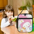 thumbnail image 6 of Kuromi And My Melody Lunch Bag, Insulated Lunch Bag for Women Men Lunch Box Container Bag Reusable Lunch Tote Bag for Office, Work, Beach, Travel, Picnic, 6 of 7