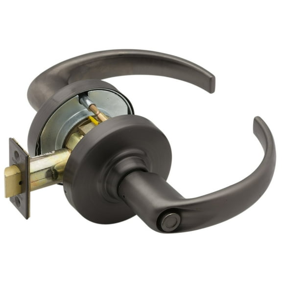 Schlage ND40S SPA 613 Privacy Lever Set, Dark Bronze Finish.