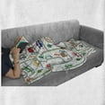 thumbnail image 6 of Cars Soft Flannel Fleece Throw Blanket, Vibrant Children Drawing Cars Driving on the Roads Traffic Urban Themed Design, Cozy Plush for Indoor and Outdoor Use, 60" x 80", Multicolor, by Ambesonne, 6 of 6