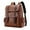 Backpack-Brown, variant on Large Capacity Leather Laptop Backpack For Men, Work Business Travel Office Backpack College Bookbag, Casual Computer Backpack Fits Notebook 15.6 Inch