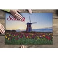 thumbnail image 3 of Solvang, California, Tulip Field and Windmill (19x27 inches, Premium 500 Piece Jigsaw Puzzle for Adults and Family, Made in USA), 3 of 4