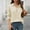 002 Beige, variant on Womens Cable Knit Sweaters Long Sleeve Turndown Collar Button Shirts Casual Solid Color Classic Knit Sweaters