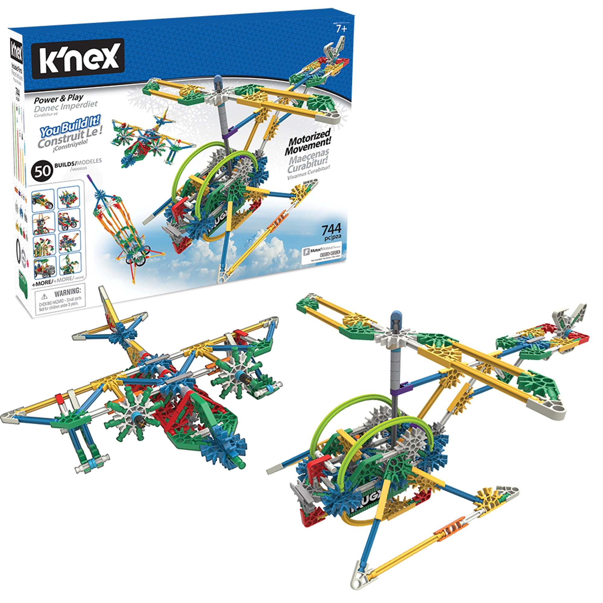 Multicolor K'Nex 17022 Imagine Set Jumbo Jet Construction-60 Pieces-Ages 5-10 Construction Toy