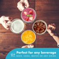 thumbnail image 6 of Clear Mug, Frozen Mugs for Freezer, Double Walled Beer Mug, Freeze Cups for Drinks, Insulated Plastic Mugs with Handles, 16 Oz Capacity, 6 of 6