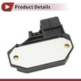 thumbnail image 4 of Unique Bargains No.6153451/86BF12K062A Ignition Module Ignition Control Module for Ford Fiesta 1983-1989 ABS Metal Black, 4 of 6