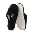 thumbnail image 2 of XFeng Women’s Open Toe Fuzzy Slide Slippers, Solid Faux Fur Soft Plush House Slippers, Non‑Slip Indoor Bedroom Slippers, 2 of 5