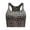 Gray, variant on Bxsruta High Impact Sports Bras for Women, Racerback Bra Leopard Workout Crop Tops Longline Yoga Bra Push up Plus Size Black S
