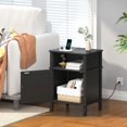 thumbnail image 6 of Nightstand with Charging Station, Nightstand, end Table with 2 Tiers Storage Space and Storage Cabinet, Sofa Side Tables for Bedroom, Living Room, 6 of 13
