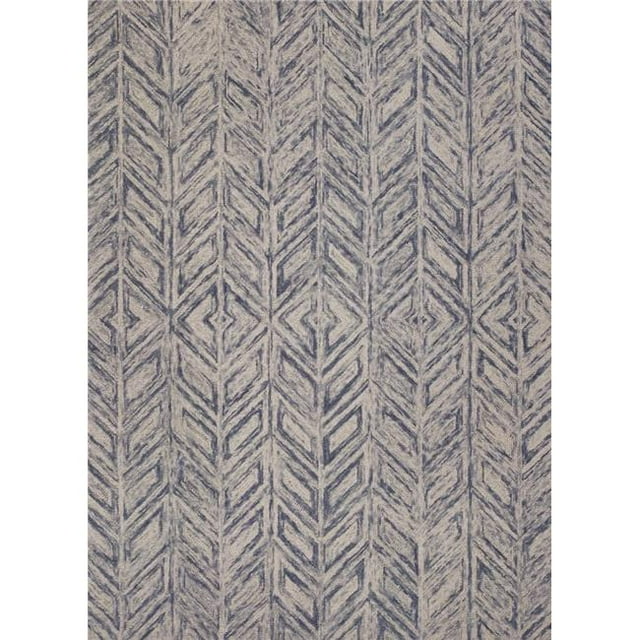 HomeRoots 353370 27 x 45 in. Wool Blue Area Rug