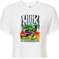 thumbnail image 3 of Marvel Hulk - Battles The Inhumans - Juniors Cropped Graphic T-Shirt, 3 of 5