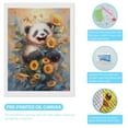 thumbnail image 3 of Diamond Art Kits for Adults, Elegant Cute Panda SunflowerDiamond Painting Kits for Beginners, Frameless Round 5D Full Drill Diamonds Art Gem Art Crafts Home Decor Gifts, 3 of 8