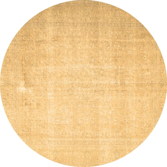 Ahgly Company Indoor Round Persian Brown Traditional Area Rugs, 6' Round