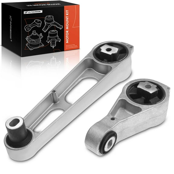 A-Premium Front Right Upper and Lower Motor Mount Compatible with Chrysler PT Cruiser 2001-2010 Neon 2000-2002 Dodge Plymouth L4 2.0L 2.4L 2-PC Set