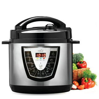 Imusa 5Qt Electric Stainless Steel Red Bilingual Digital Pressure Cooker 