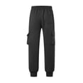 thumbnail image 6 of XuJwPNcy Men's Sweatpants with Pockets Elastic Waist Cotton Joggers Active Athletic Workout Cargo Pants Running Outfit(Dark Gray,3X-Large), 6 of 7