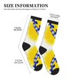 thumbnail image 3 of Men's Bosnian Flag Map Novelty Athletic Socks Women's Digital Printing Funky Patterned Crew Socks, 3 of 7
