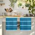 thumbnail image 4 of Turquoise Teal Ombre Kitchen Towels Set of 1, Farmhouse Modern Abstract Striped Absorbent Dish Towels for Kitchen, Microfiber Hand Towel, Quick Drying Tea Towel for Cleaning Decorative Dishcloths, 4 of 7