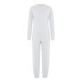 thumbnail image 3 of Alvivi Kids Special Needs Adaptive Clothing Long Sleeve Zipper One Piece Cotton Overall Jumpsuit White 10, 3 of 7