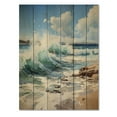 thumbnail image 3 of Designart "Beach Photo Coastal Euphony VI" Nautical & Beach Print on Natural Pine Wood, 3 of 5