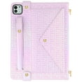 thumbnail image 2 of For iPad Air 13" 2024/Pro 12.9"2022-2018 Wallet Case,With Shoulder Strap&Hand Strap With Elastic,[Stylus Slots&Envelope Pocket,Card Slots],Flip Folio Stand PU Leather Shockproof Rugged Cover,Purple, 2 of 10