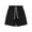 Black, variant on Mens Shorts Clothing Under $10 Solid Color Casual Fashion Loose Elastic Waist Pockets Exercise Shorts Pants