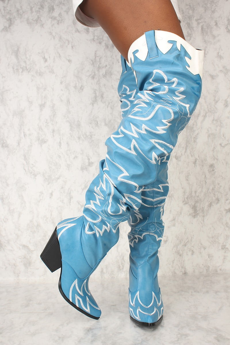 cape robbin rockstar western over the knee boots