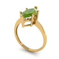 thumbnail image 2 of 2.5 ctw Solitaire Anniversary Ring for Women | Marquise Cut Natural Peridot | Hyperallergenic Solid 14K Yellow Gold, 2 of 5