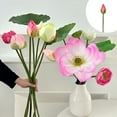 thumbnail image 6 of Simulation Lotus Water Lily Arrangement, Fake Flower Buddha Hall Decor, Biomimetic Fleece Silk Realistic Non-Fade, Home Dining Table Fish Tank Decor, Wedding Valentine's Day Gift, 6 of 6