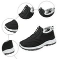 thumbnail image 4 of Rokment Womens Slip on Walking Snow Boots for Mom Seniors Cold Weather Non Slip Warm Fleece Lined Comfortable Nursing Work Winter Ankle Booties Black Size 6, 4 of 6