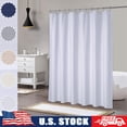 thumbnail image 2 of Soft Microfiber Fabric Shower Curtain Liner Embossed Pattern Waterproof Liner US, 2 of 13