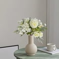 thumbnail image 1 of Rosas Artificiales, Hortensias, Plantas de Simulación, Ramo de Boda, Decoración para Fiestas y Hogar | Plástico Blanco, 44 X 18 X 18 Cm, 50 G, 1 of 6