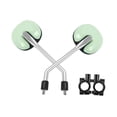 thumbnail image 2 of Siruishop Mountain Bike Rearview Mirror Set Side Mirrors Waterproof Drop Resistant Back Mirror Round Mirrors for Bike Modification Green, 2 of 8