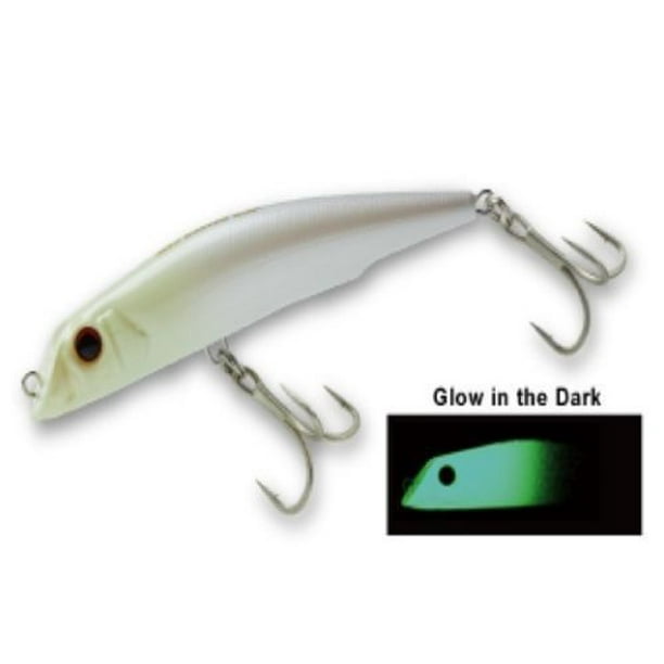 Yo-zuri Mag Darter 4" Floating Striper Lure 105mm R1143-LH Glow White ...