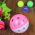 thumbnail image 3 of Walbest Pet Cat Kitten Play Balls with Jingle Bell Pounce Rattle Toy Random Color 1 Pack, 3 of 7