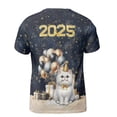 thumbnail image 2 of Happy New Year Persian Welcome 2025 Balloon Firework Party All Over Print 3D Shirt Unisex Merch Cat Lover Kitten Owner Gifts - 01014, 2 of 6