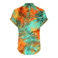 thumbnail image 4 of Tops for Women Trendy Summer Dressy Striped Shirt Women Womens Blouses Button up Short Sleeve Blouses for Work, 4 of 5
