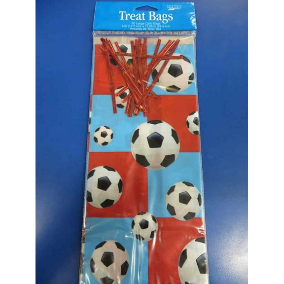 All Star Soccer Football Sports Banquet Birthday Party Favor Cello Treat Bags
