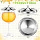thumbnail image 3 of 6 Pcs Stainless Steel Wine Glass Covers Cup Covers Wine Glass Covers to Keep Bugs Out for Drinks Coffee Mugs Tea Cups, 3 of 5