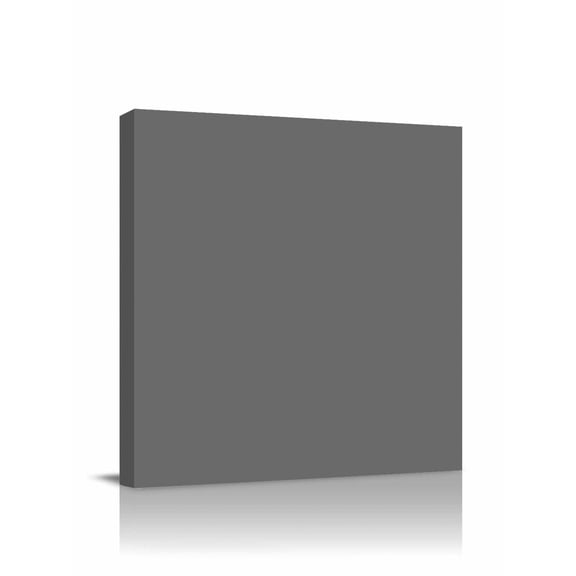 Solid Color Canvas Wall Art, Dark Gray Framed Wall Decor Modern Artwork Prints Painting for Living Room, Bedroom, Kitchen & Cafe Decor 8x8 Inch