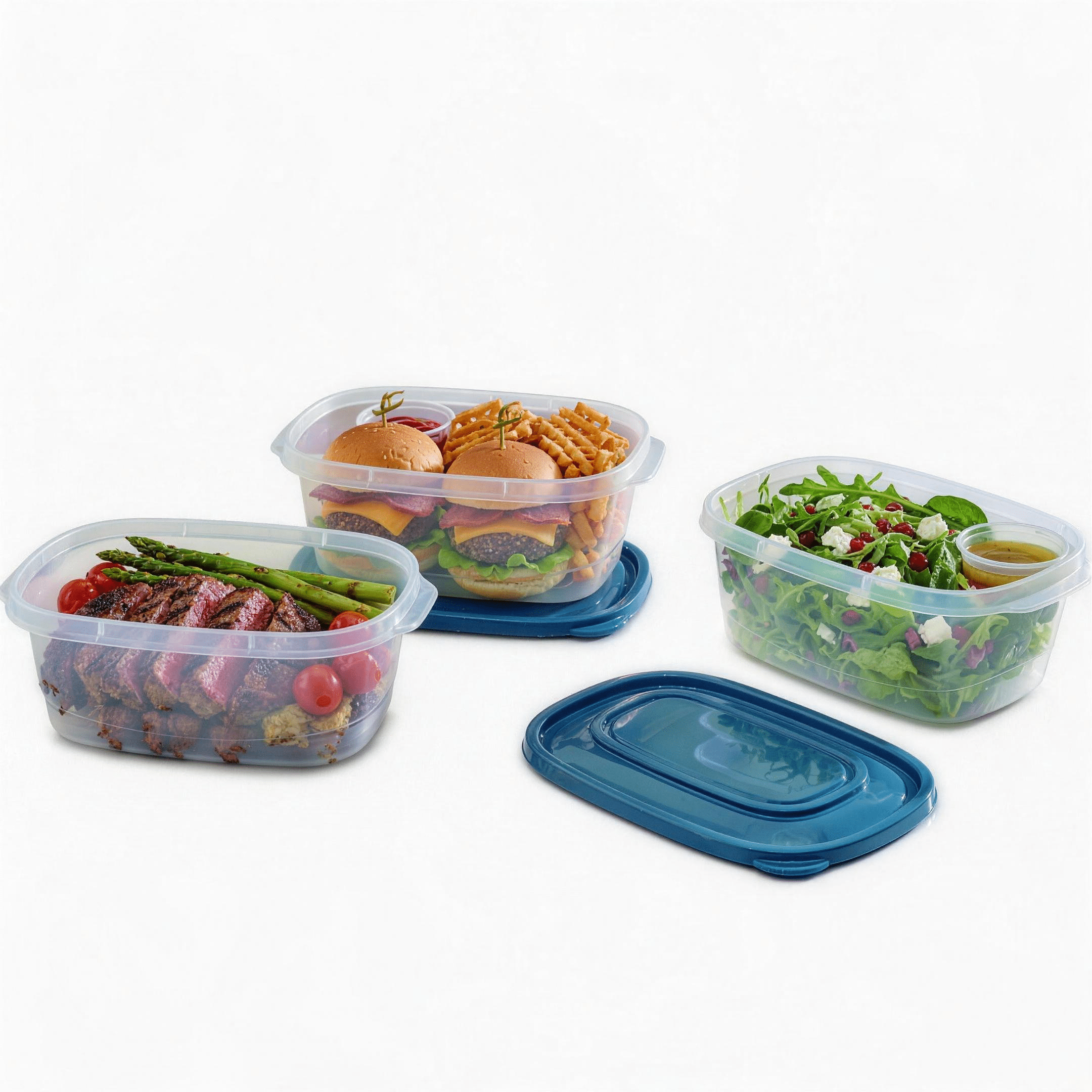 (4 pack) Mainstays Semi Durable Square 8cup Plastic Food Storage Container 3 Pack, A Practical Choice for Dry Goods and Bulk Ingredients