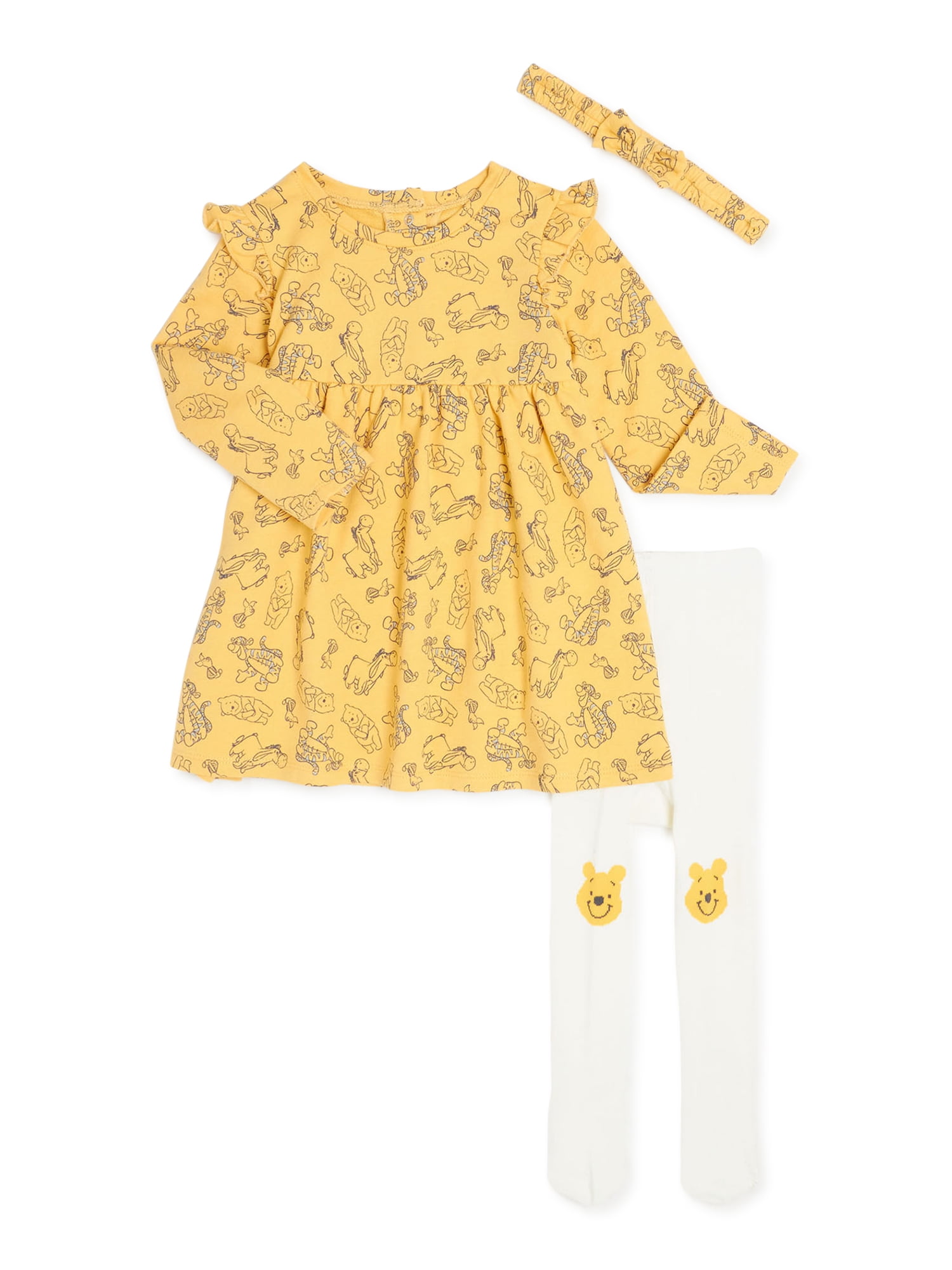 Baby Girls  Winnie The Pooh Cotton Dresses x 2 