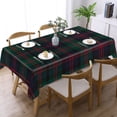 thumbnail image 3 of BLAIR MODERN TARTAN Rectangular Tablecloth 55"x70" with Lace Edge, Washable Durable Table Cover for Dining, Indoor Outdoor Home Restaurant Decor, 3 of 5