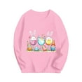 thumbnail image 2 of Lilgiuy Easter Bunny Shirt for Toddler Boys Boys, Cute Eggs Gnome Tractor Long Sleeve Loose Soft Breathable T-Shirts Kids Easter Tees for Daily Wear (Pink,14-15 Years), 2 of 5