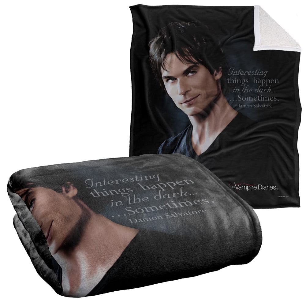 Vampire Diaries Blanket, 50"x60", Sometimes Silky Touch Sherpa Back