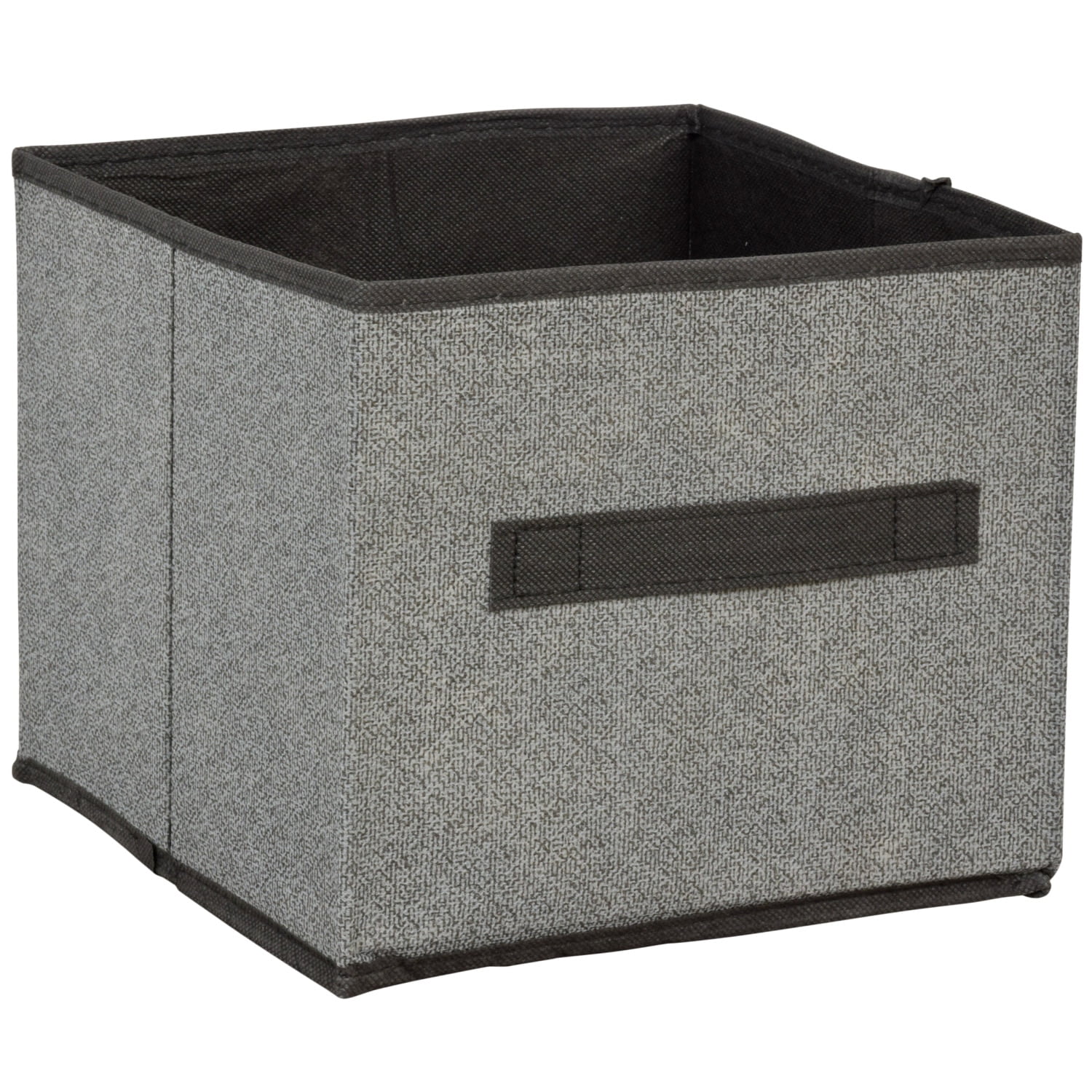 Set of 4 Black and Gray Collapsible Storage Cube Bins 9"x9"x8" FREE SHIPPING 