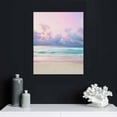 thumbnail image 4 of ARISTURING Canvas Wall Art Pretty pastel colour sky pink purple blue with fluffy cloud on beach Art Painting Posters Pictures Print Home Decor Modern Artwork for Living Room Bedroom, 4 of 4