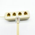thumbnail image 4 of Office Hotel Reception RJ11 Telephone Line Splitter Telephone Line Replacement Portable Reusable 4-way Cable Adapter 6P4C Accessories, 4 of 8