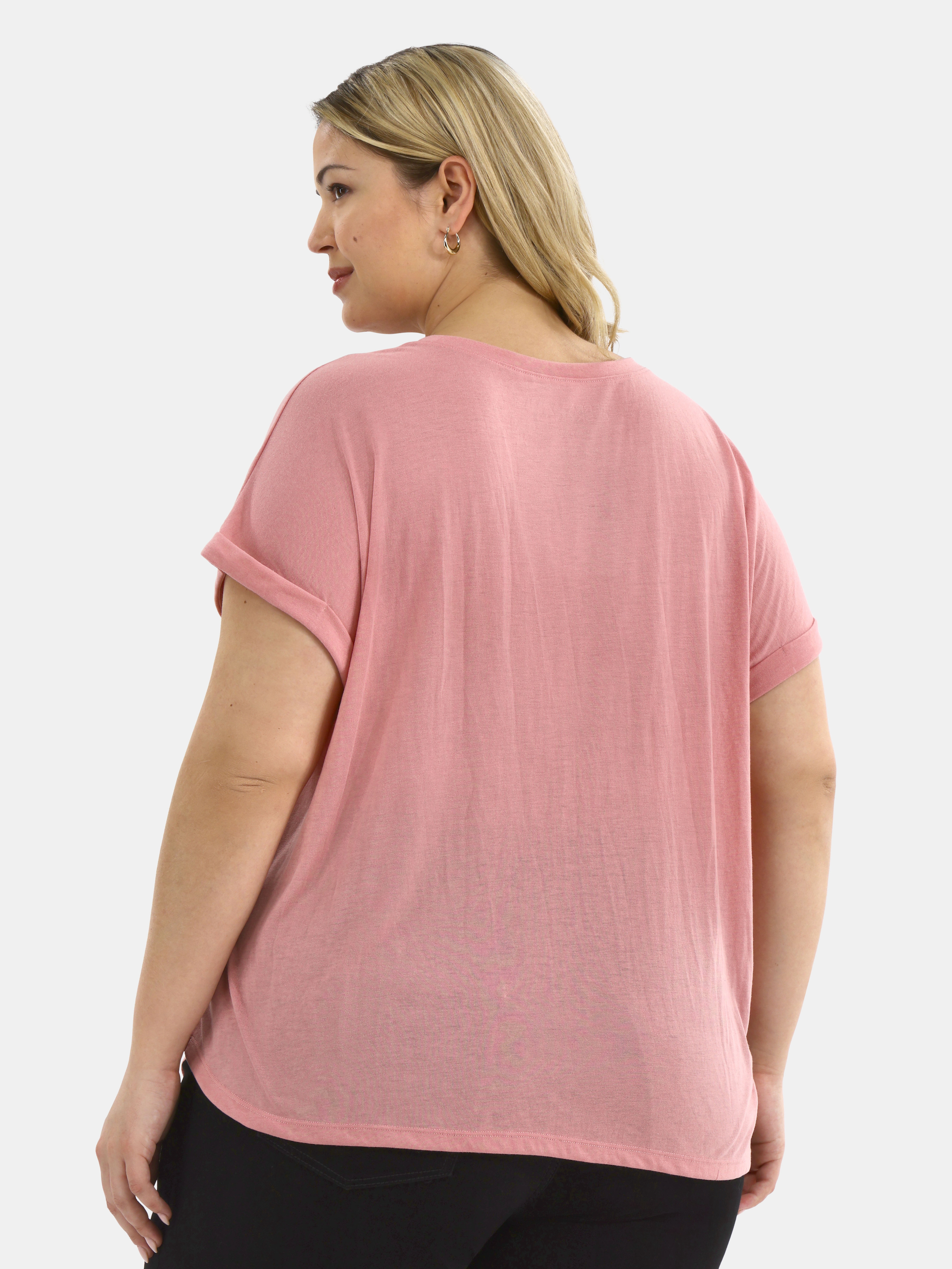 Terra & Sky Women's Plus Def Leopard Graphic Tee, Sizes 0X-5X