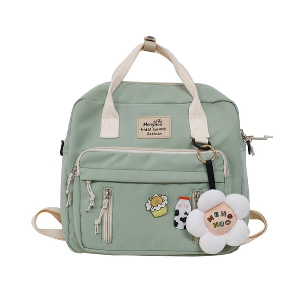 Mini mochila pequeña de lona de estilo coreano para mujer, mochila de flores para colegiala RSFRIC Juventud, encanto, belleza, personalidad