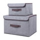 thumbnail image 4 of Caja De Almacenamiento Plegable De Tela, Apilable Y a Prueba De Polvo, Con Tapa Multifuncional, De Algodn, 40, 6 X 30, 5 X 15, 2 Cm (16 X 12 X 6 Pulgadas), Ideal Para Organizar El Hogar, Ukhbmc, 4 of 9